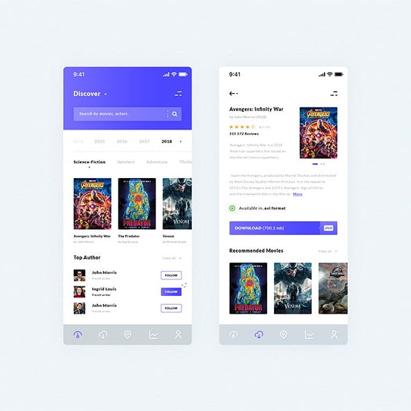 ios movies app design m39